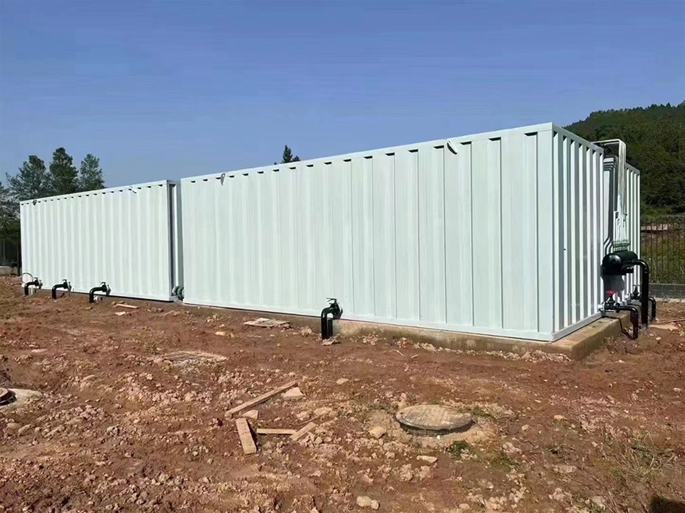 污水一體化安裝現(xiàn)場(chǎng)